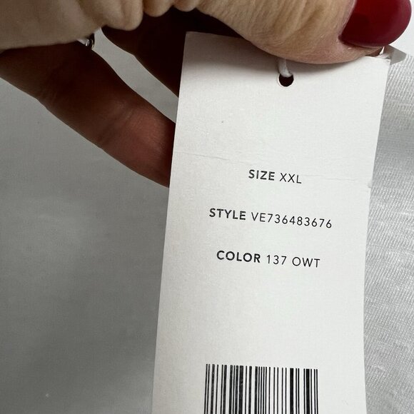 Vince Women's Short Sleeve White Crewneck T-Shirt Essential Linen Size XXL NWT - Picture 6 of 12